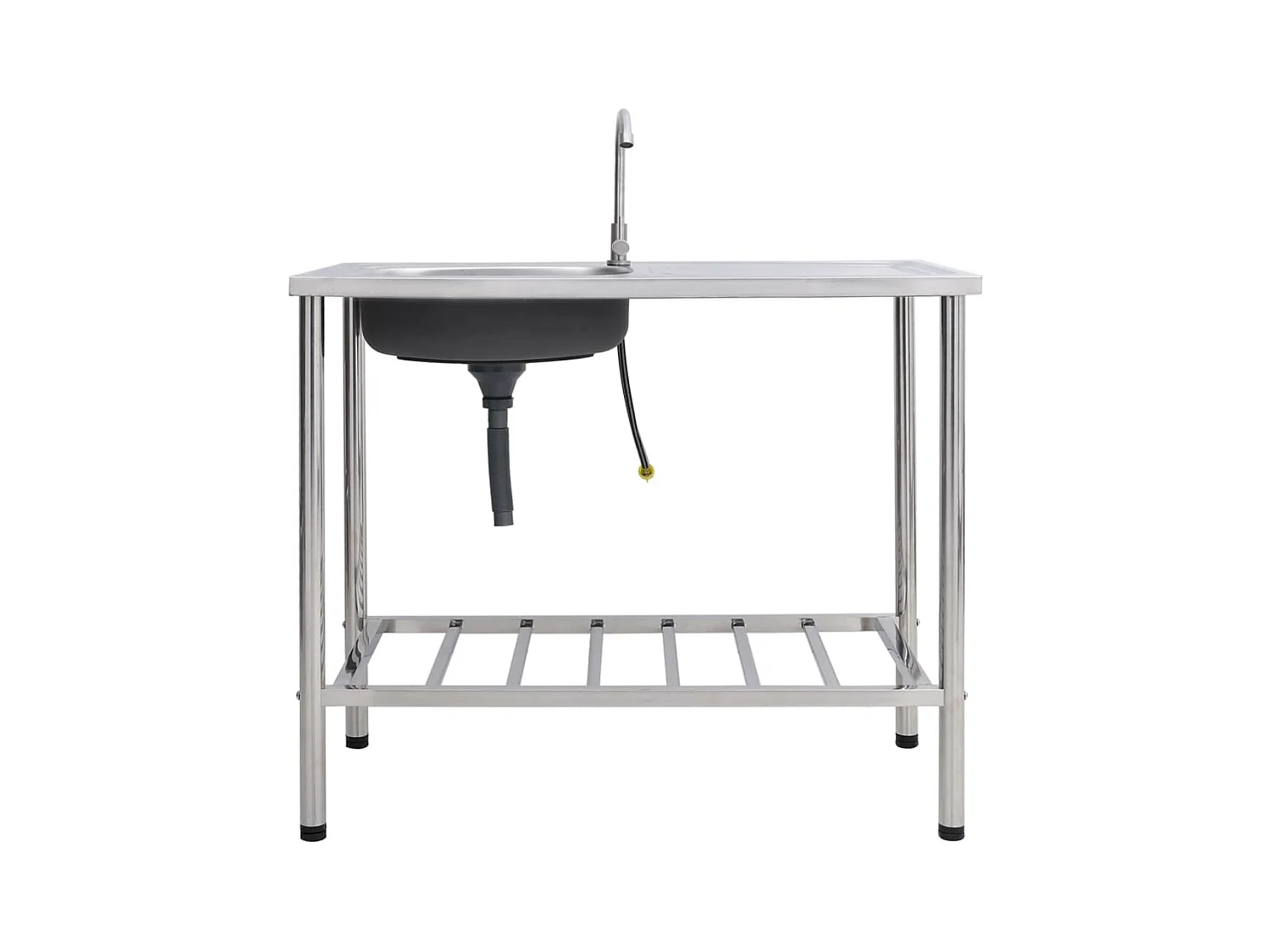 Campingspoelbak Enkele spoelbak met kraan Roestvrij staal