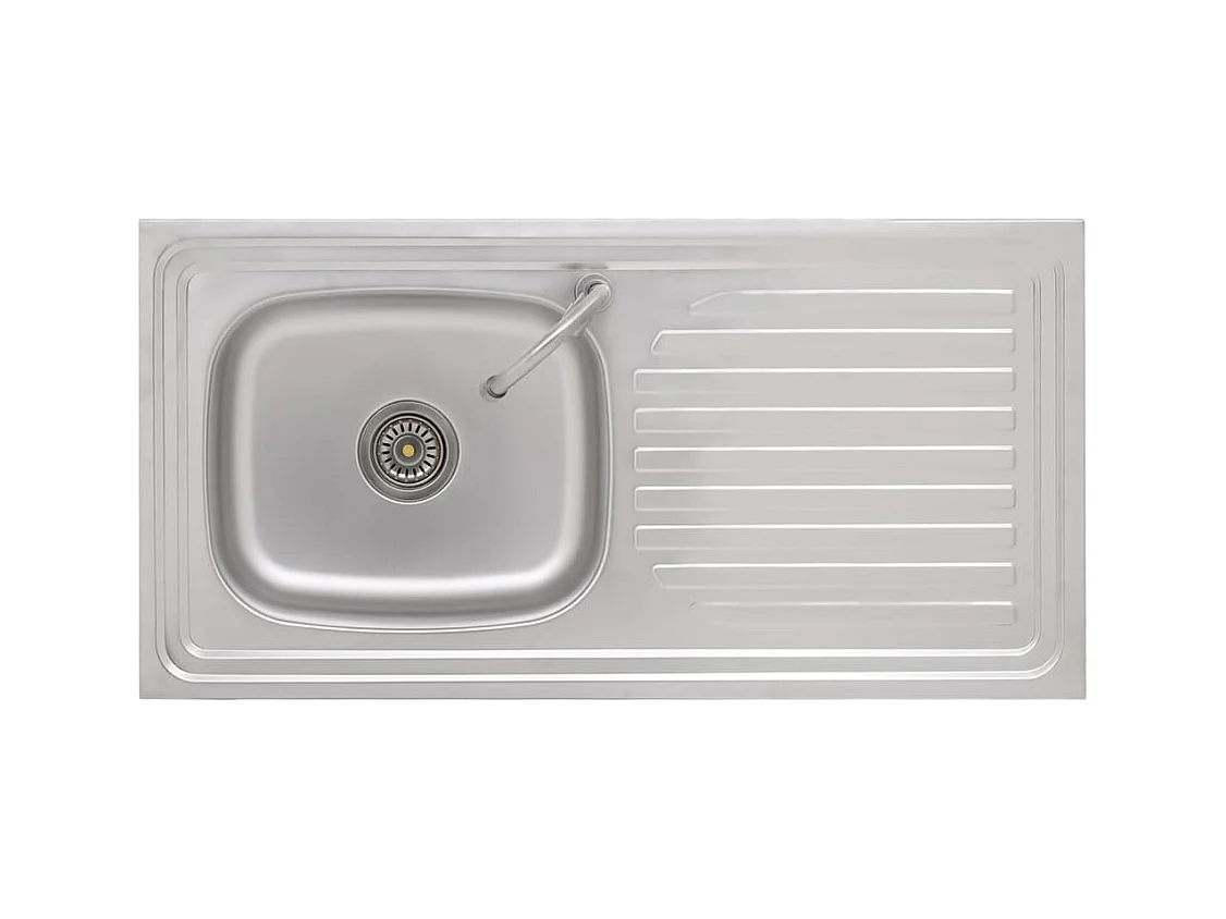 Campingspoelbak Enkele spoelbak met kraan Roestvrij staal