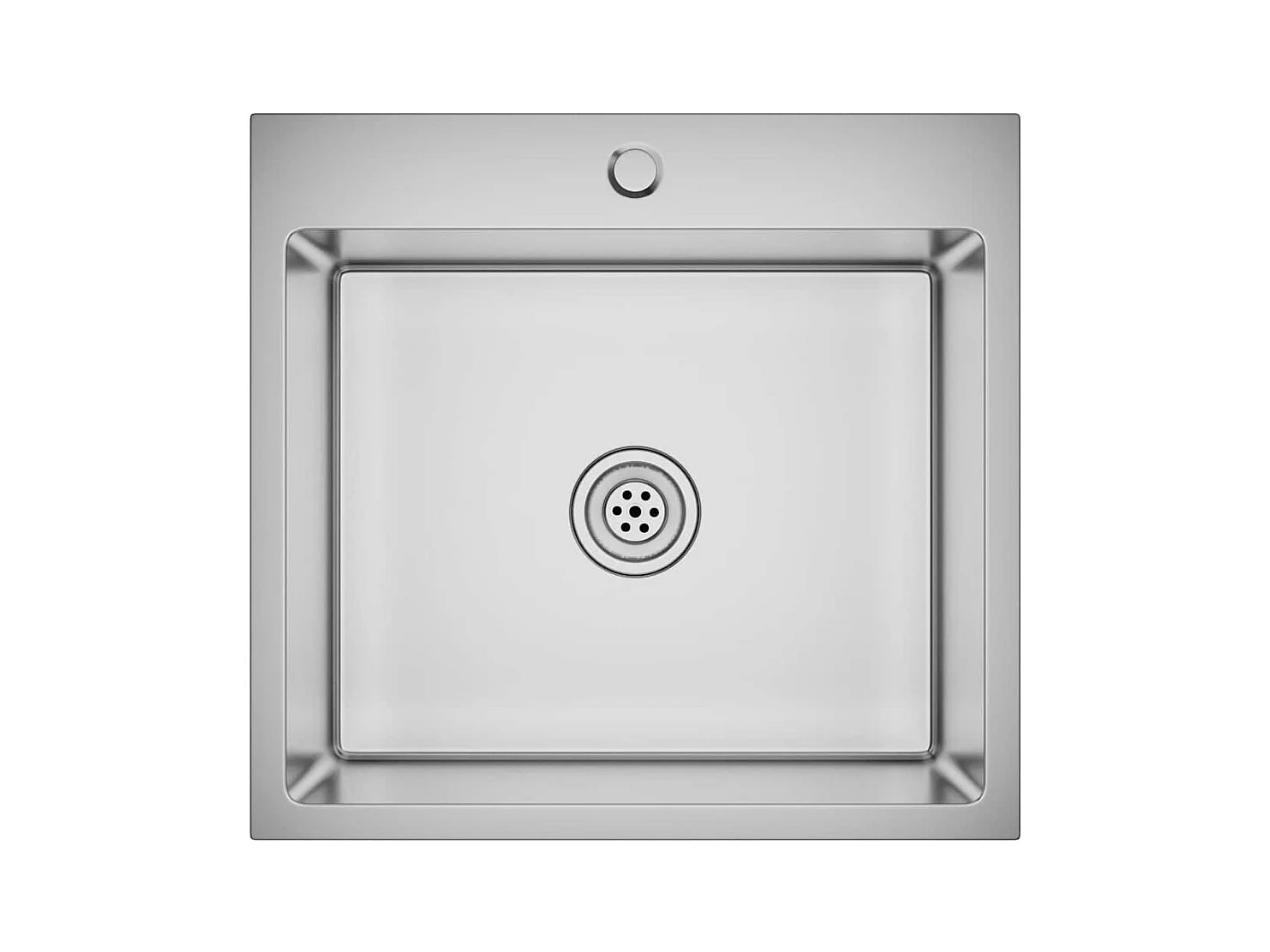 Handgemaakte keukengootsteen roestvrij staal