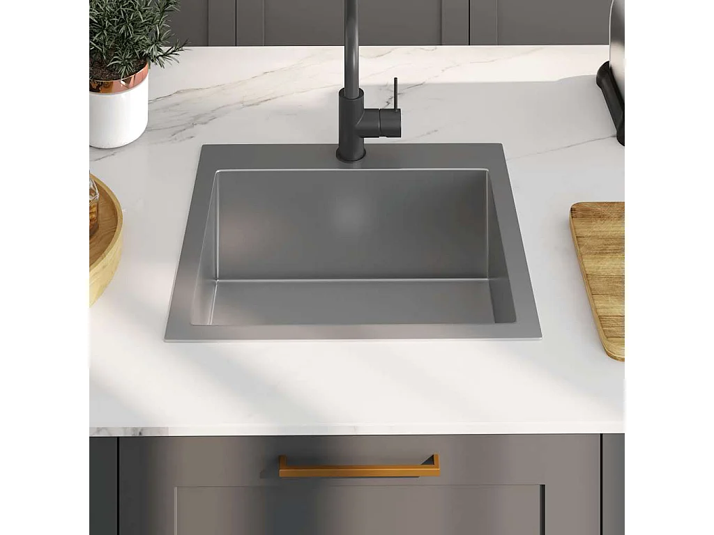 Évier de cuisine fait main Acier inoxydable