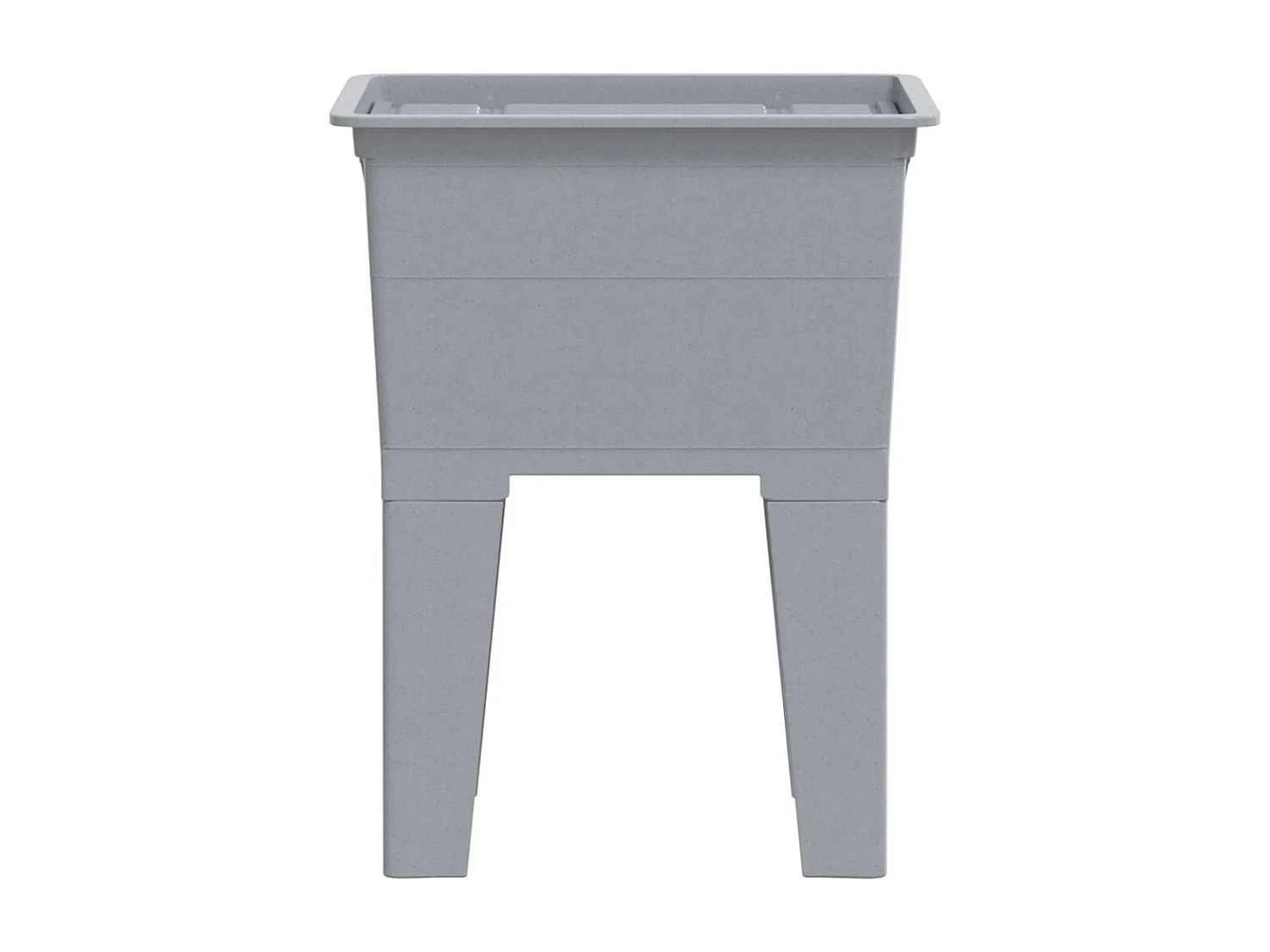 Bac à linge gris 59x41x75 cm résine