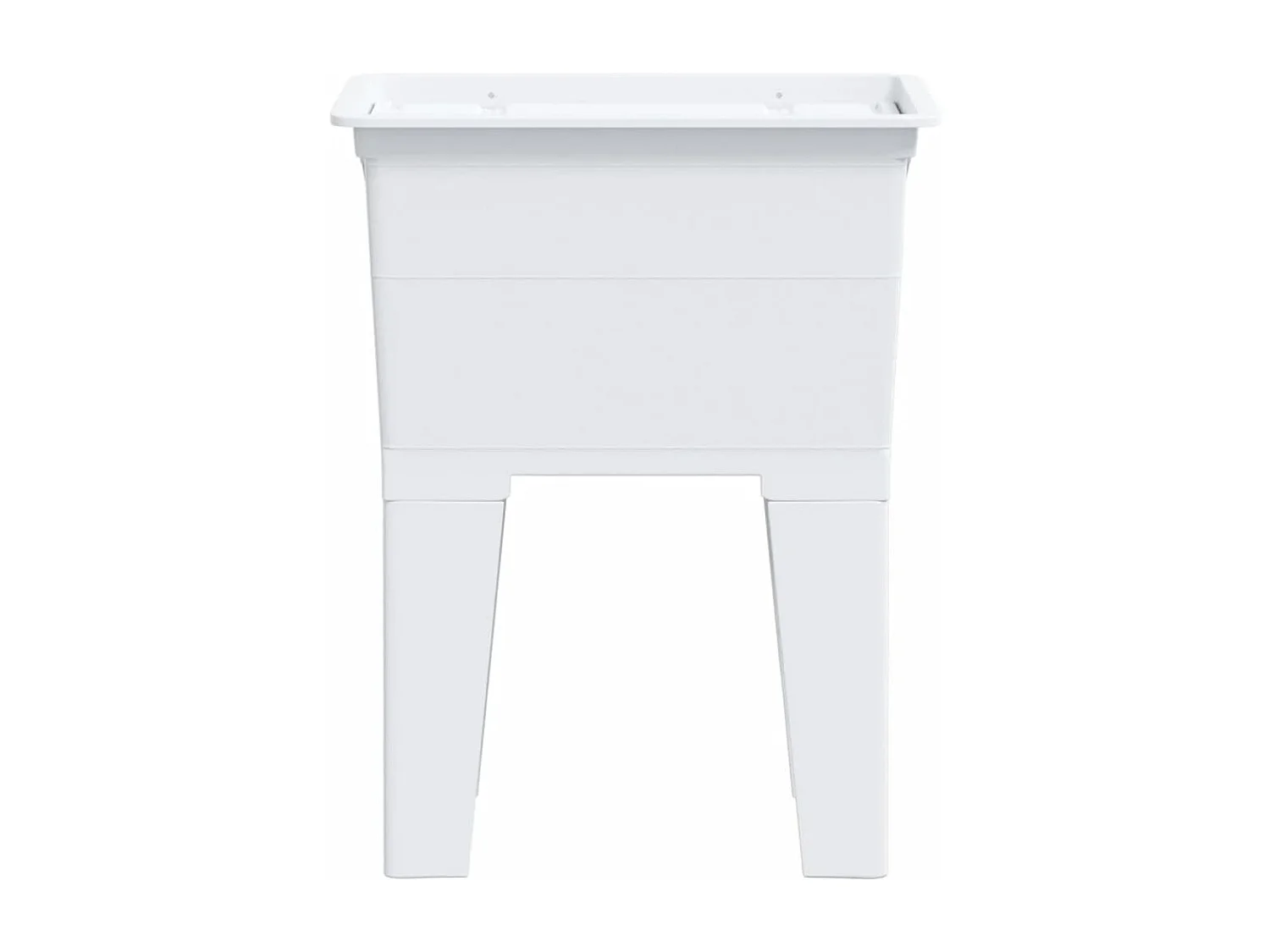 Witte wasmand 59x41x75 cm hars