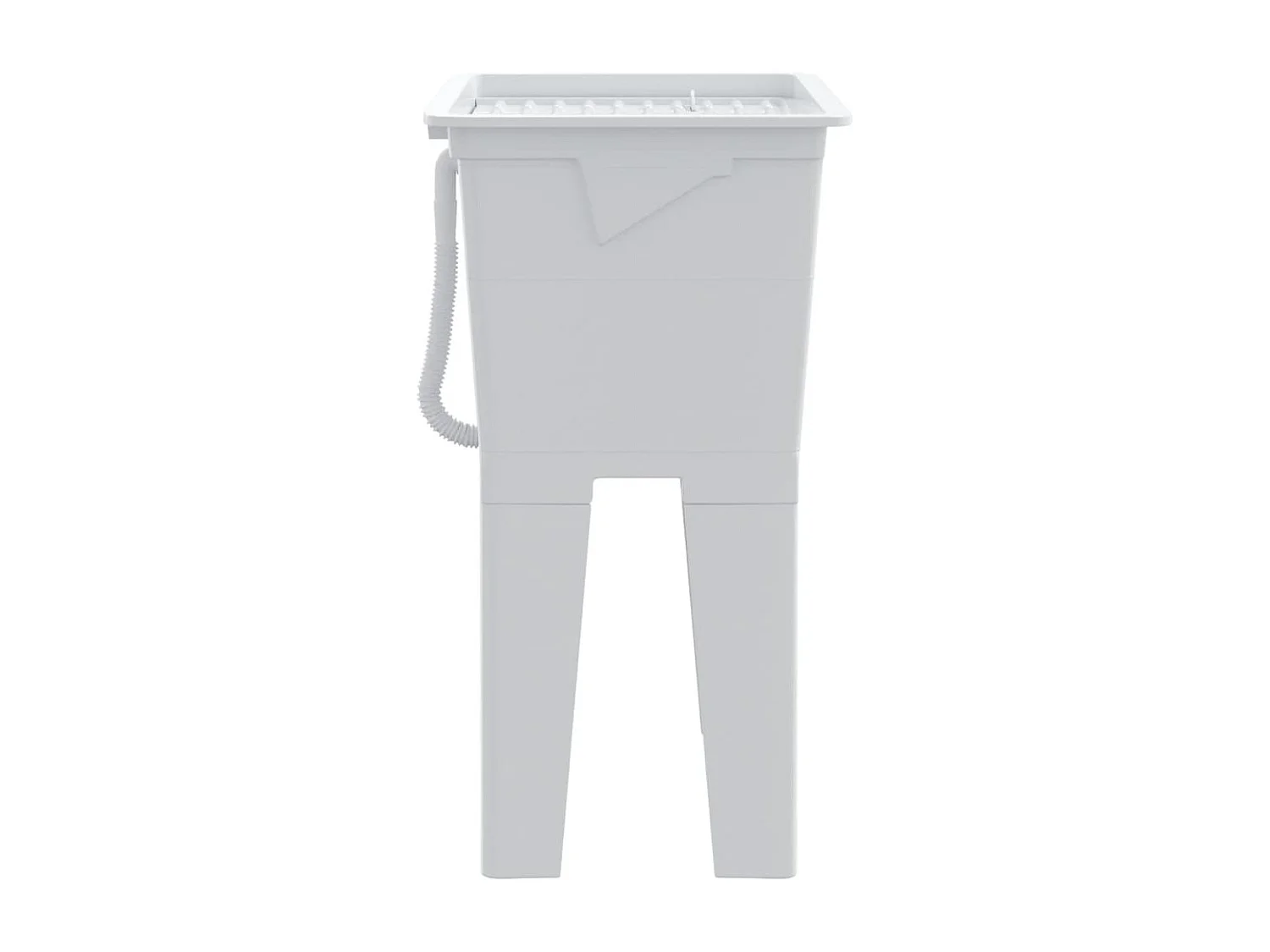 Witte wasmand 59x41x75 cm hars