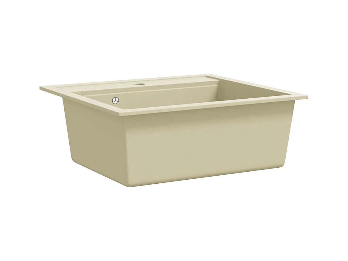 Granieten keukenspoelbak enkele spoelbak beige