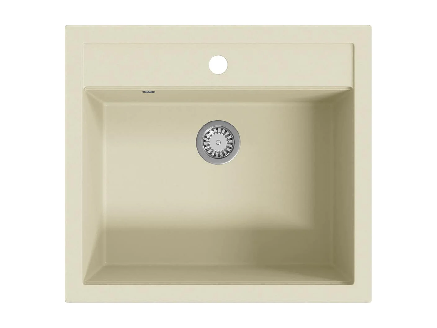 Évier de cuisine Granit Seul lavabo Beige