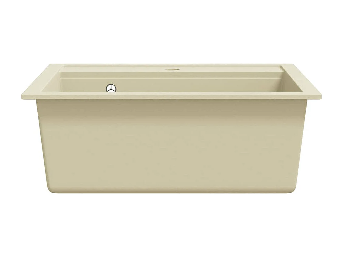 Évier de cuisine Granit Seul lavabo Beige