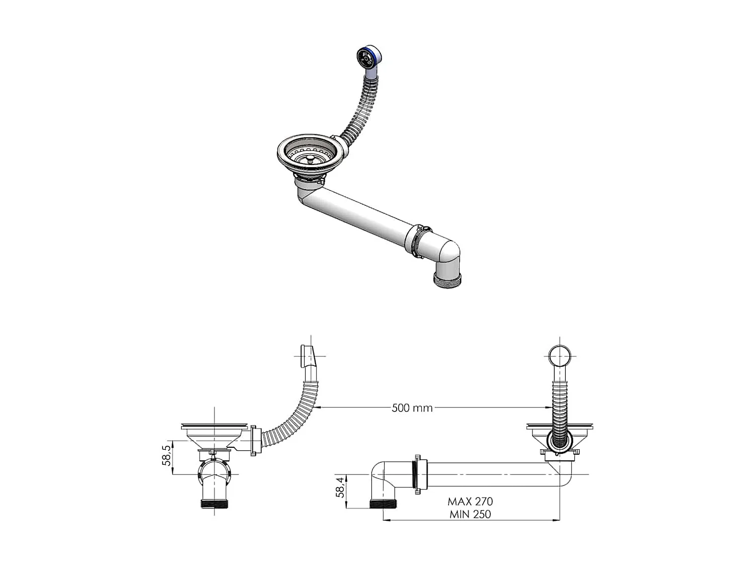 Évier de cuisine Granit Seul lavabo Beige