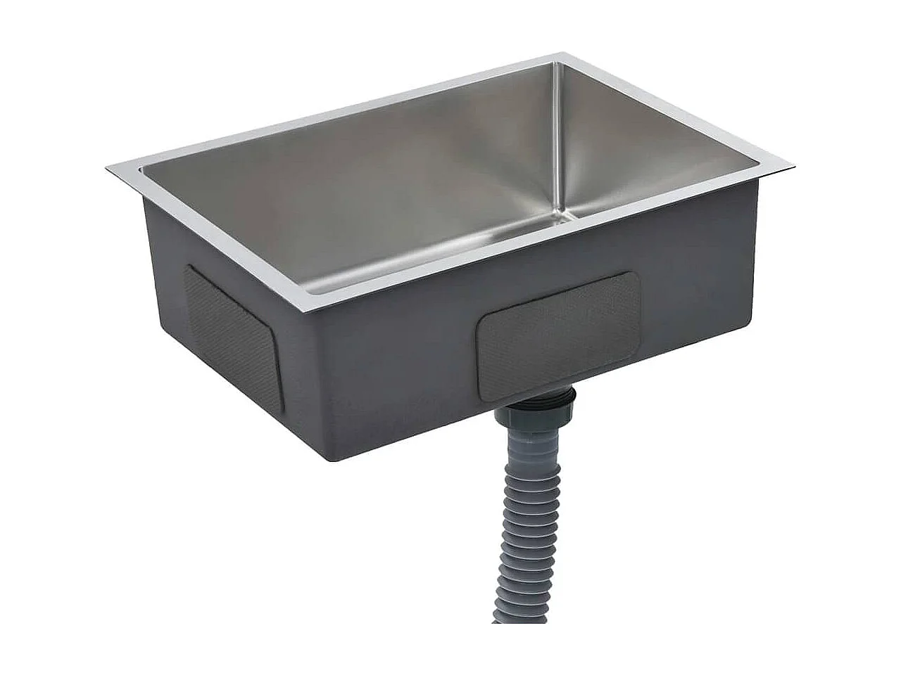 Fregadero de cocina hecho a mano de acero inoxidable