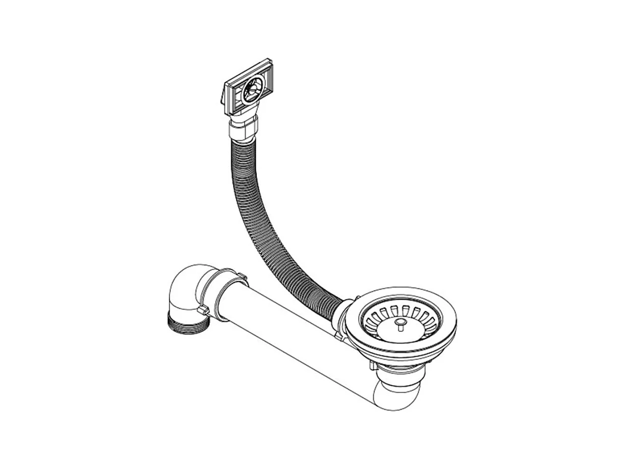 Granitspüle Einzelbecken rund schwarz