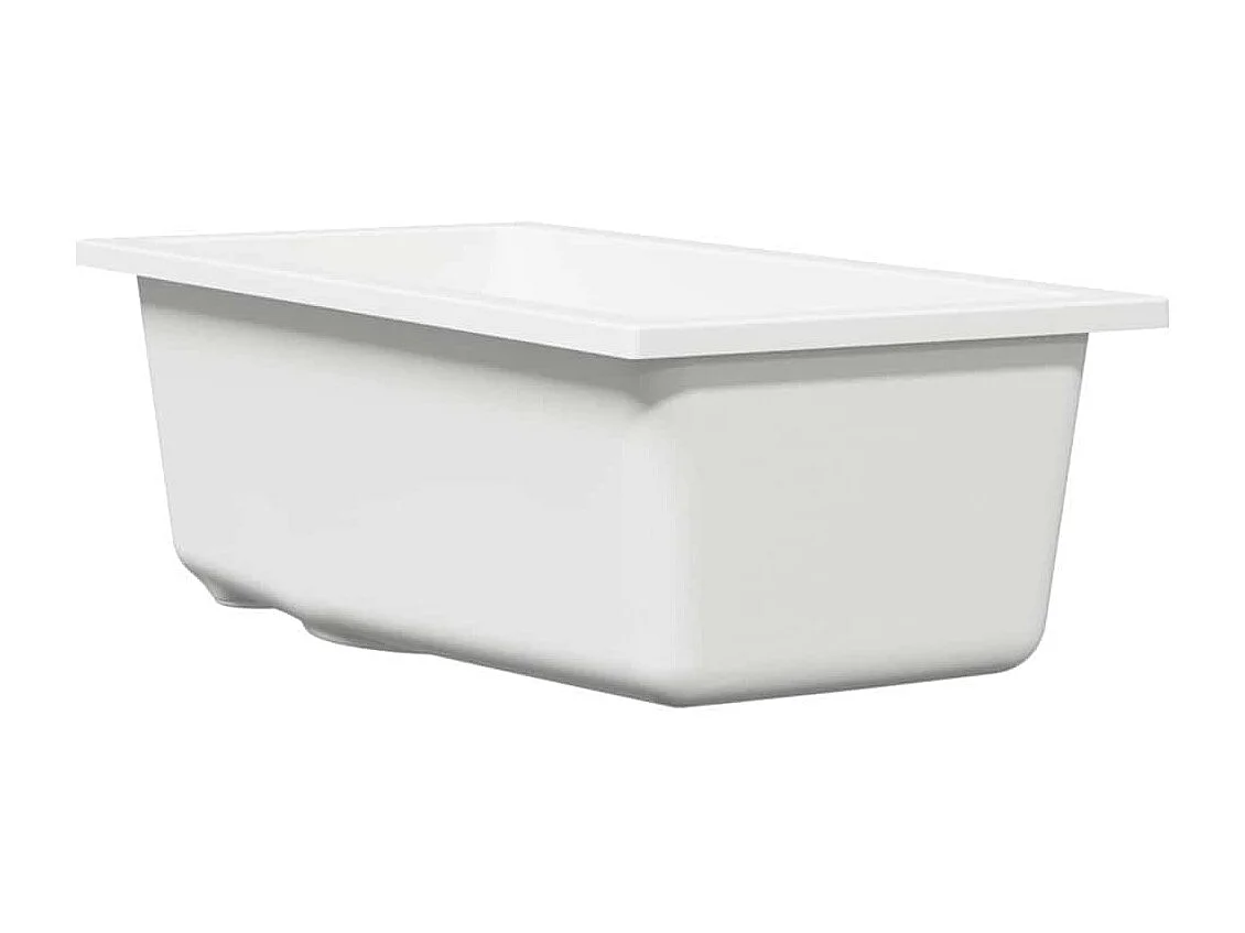 Witte keukenspoelbak 21 x 44 x 14 cm Graniet