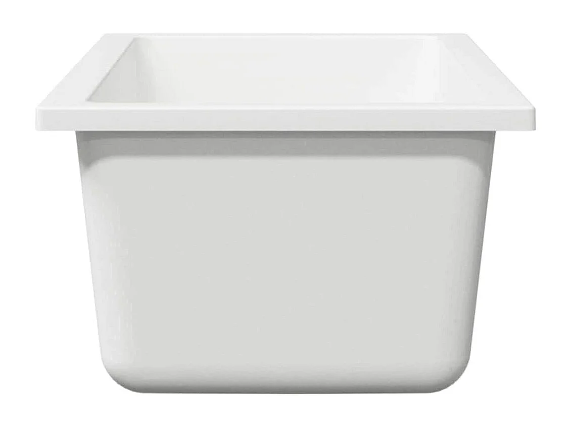 Witte keukenspoelbak 21 x 44 x 14 cm Graniet