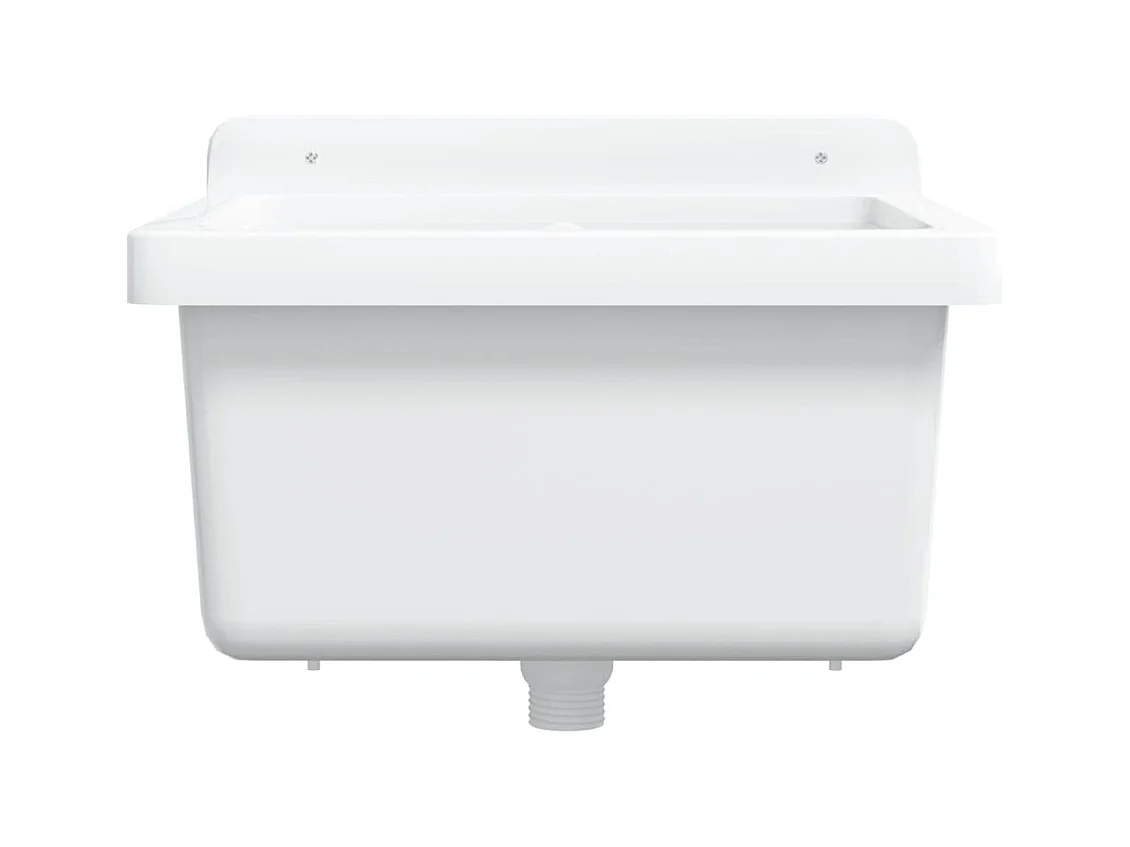 Lavabo de pared blanco 40x40x24 cm resina