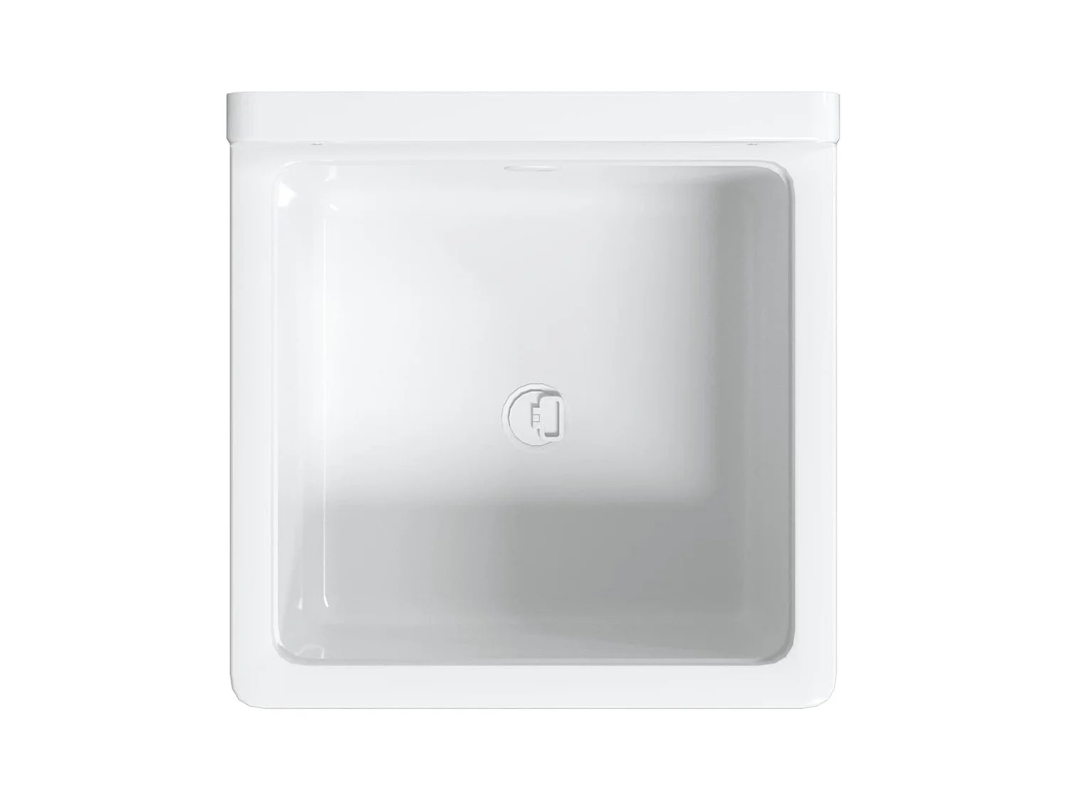 Lavabo de pared blanco 40x40x24 cm resina