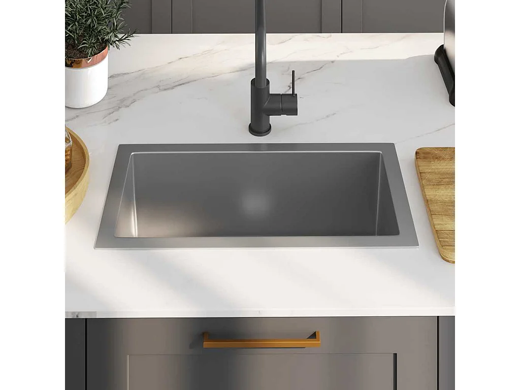 Évier de cuisine fait main Acier inoxydable