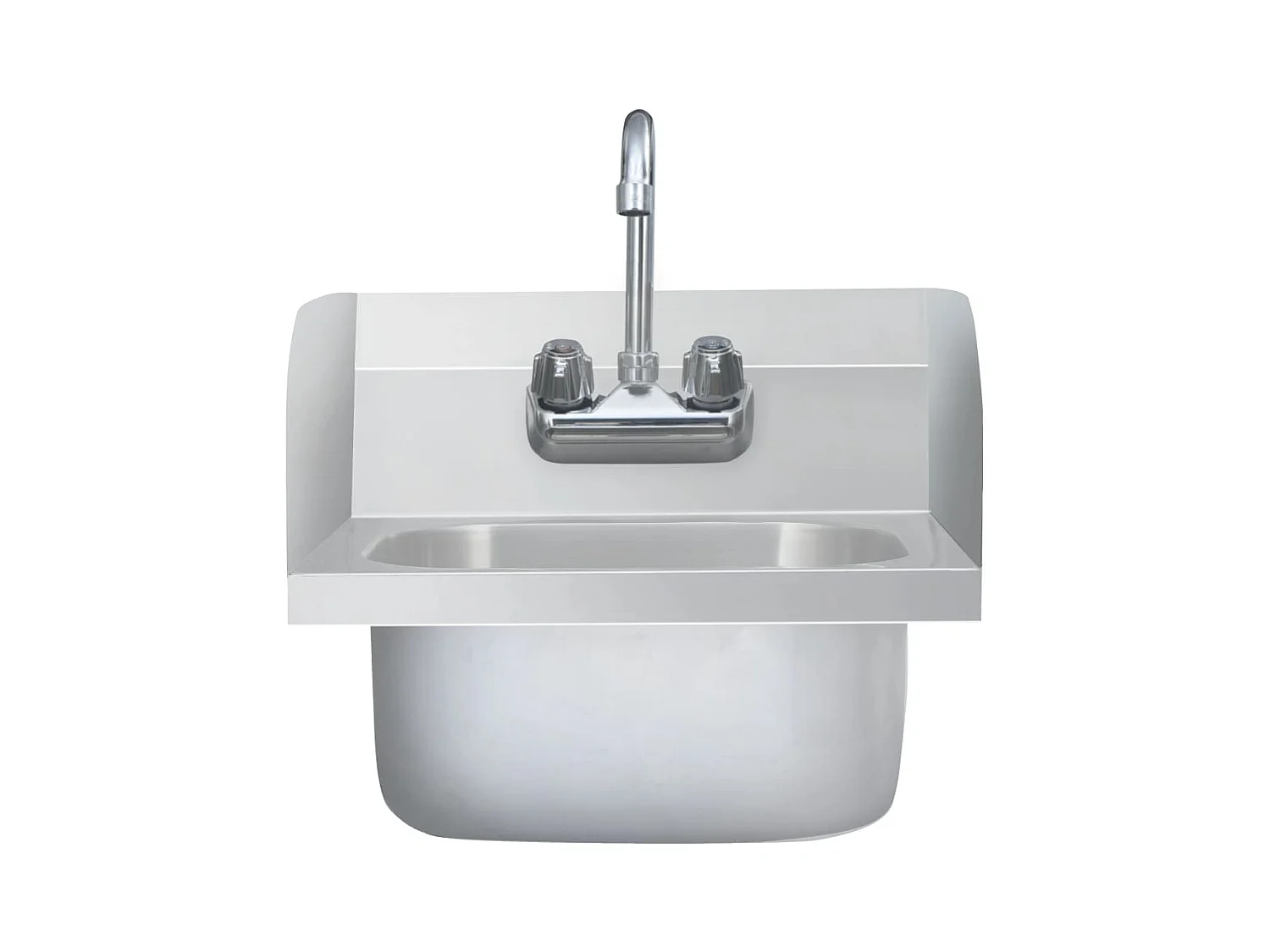 Commerciële handwasbak met roestvrijstalen kraan