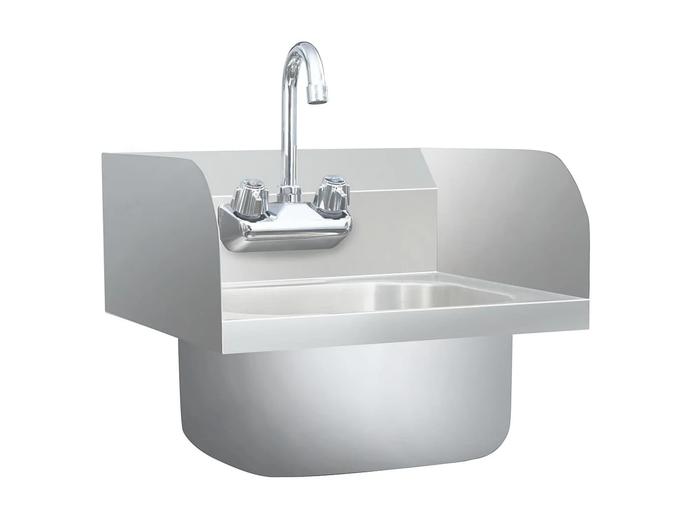 Lavabo commercial de lavage des mains avec robinet Inox