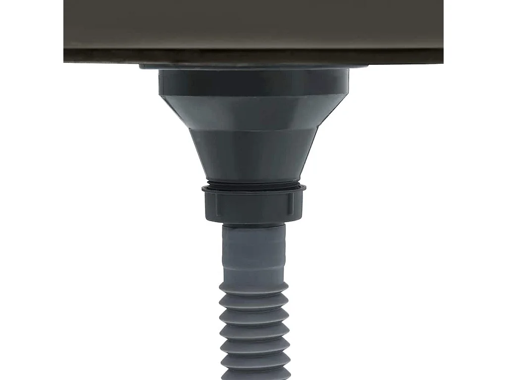 Lavello da cucina in acciaio inossidabile nero fatto a mano