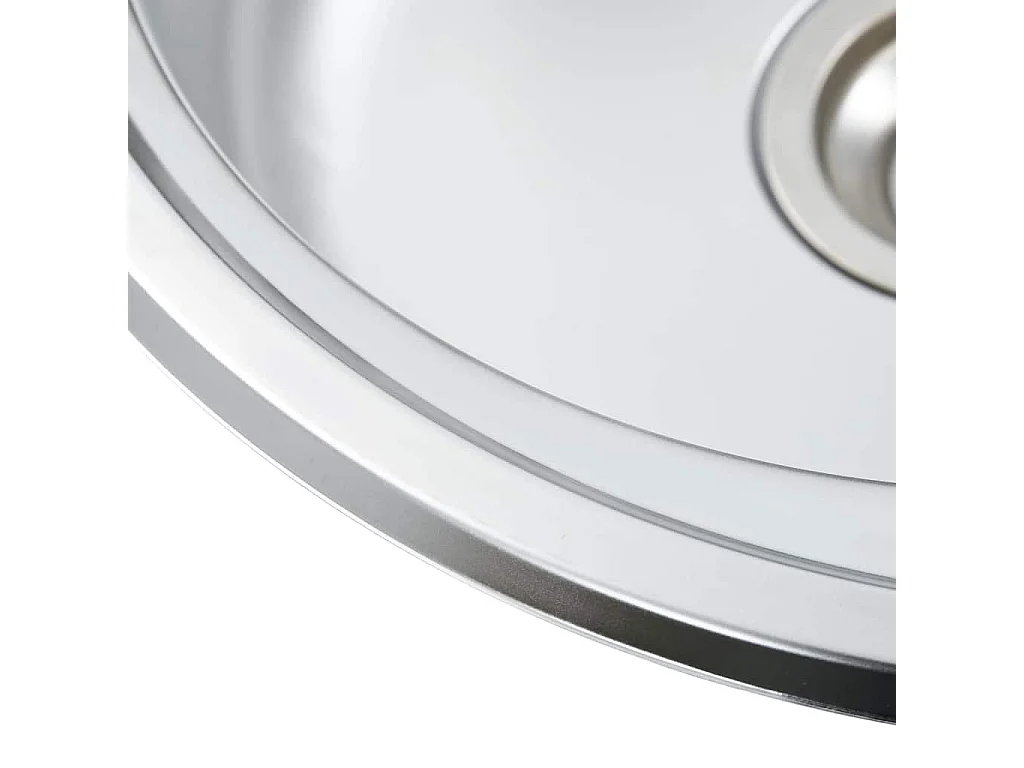 Fregadero de cocina con colador y sifón de acero inoxidable