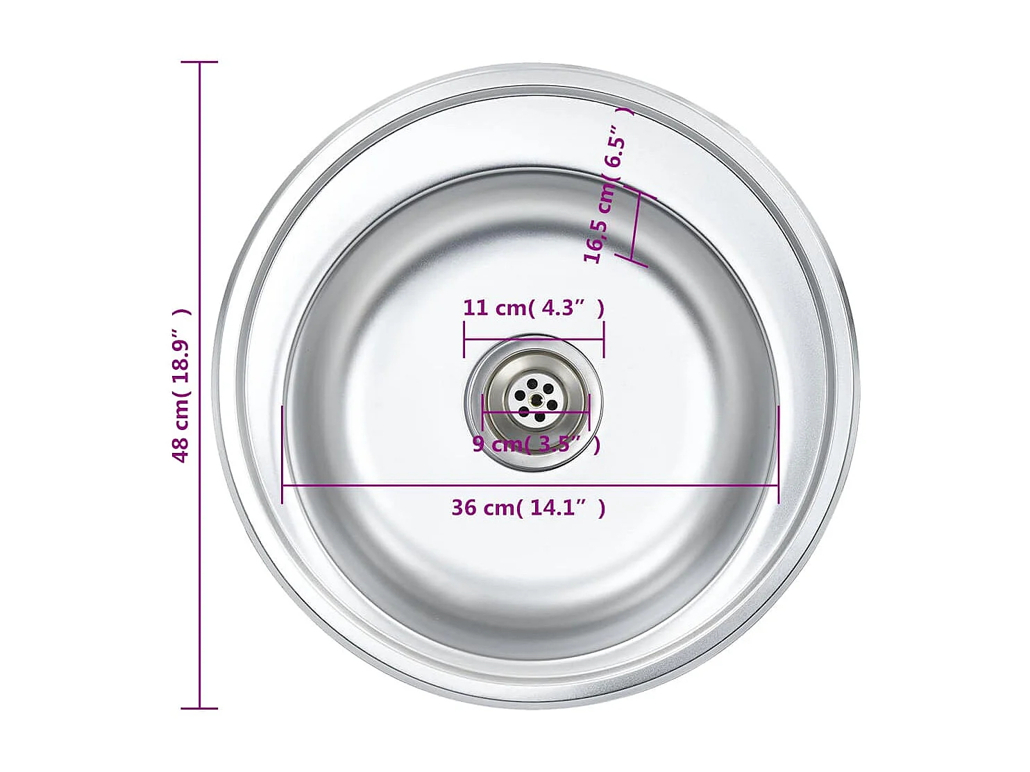 Fregadero de cocina con colador y sifón de acero inoxidable