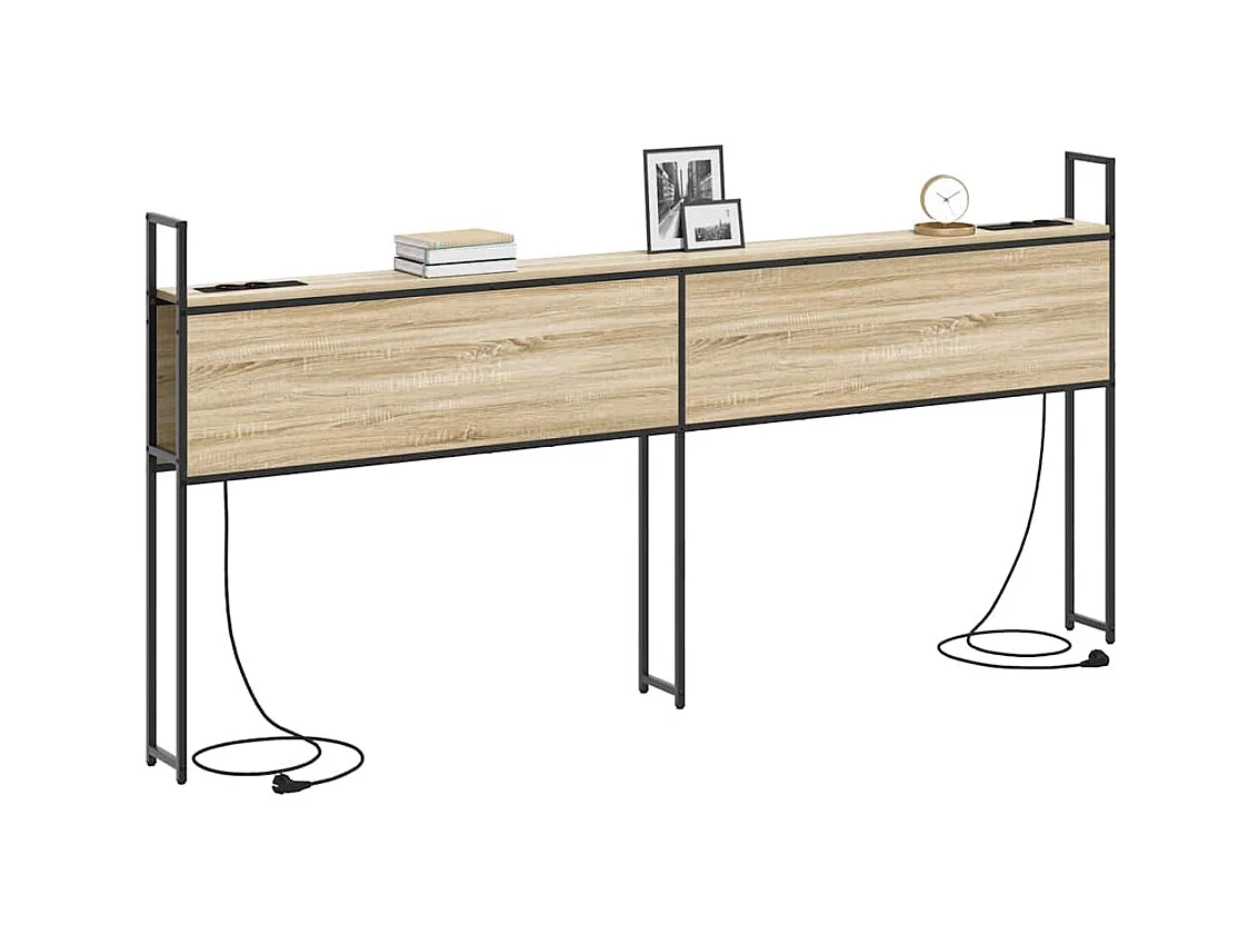 Sonoma Oak opberghoofdeinde met oplaadstation