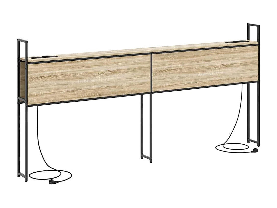 Sonoma Oak opberghoofdeinde met oplaadstation