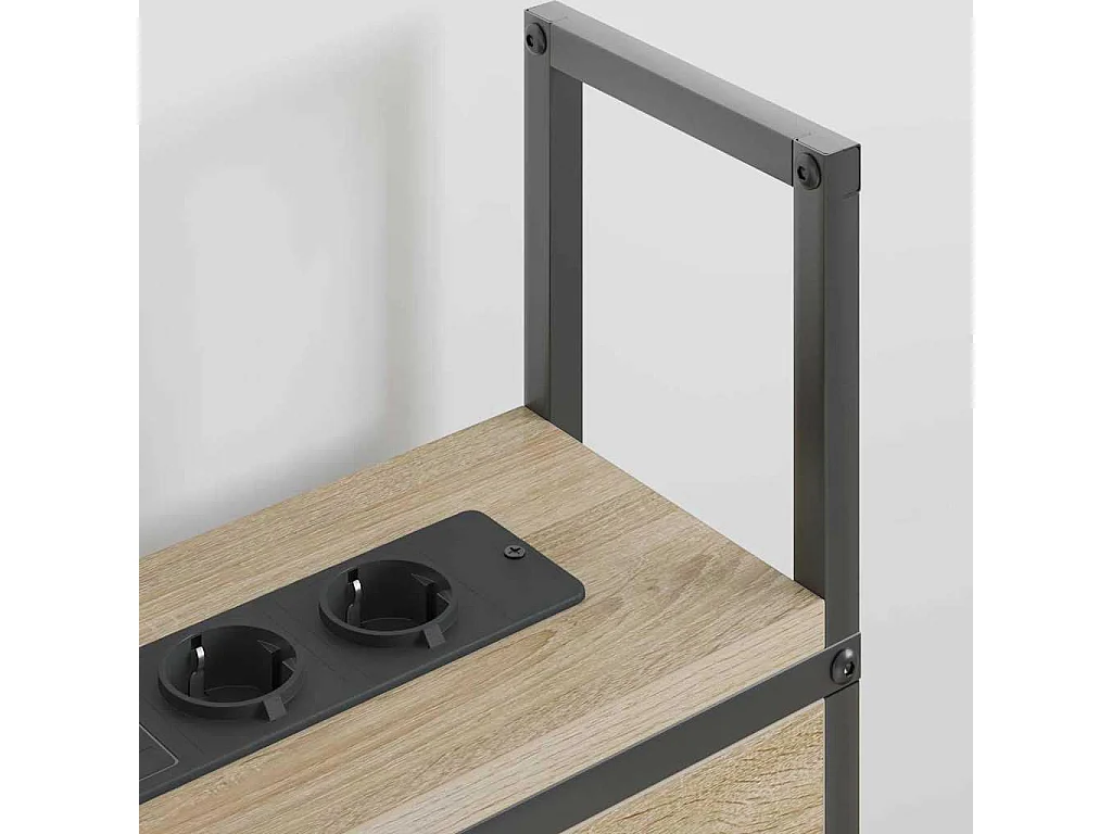 Sonoma Oak opberghoofdeinde met oplaadstation