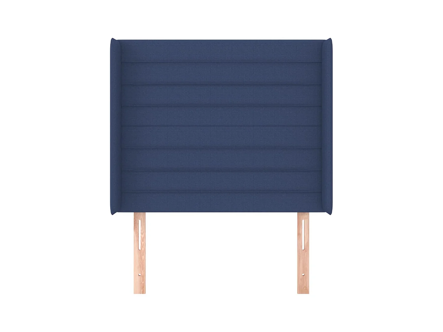 Hoofdbord met vleugels Blauw 83x16x118/128 cm Stof