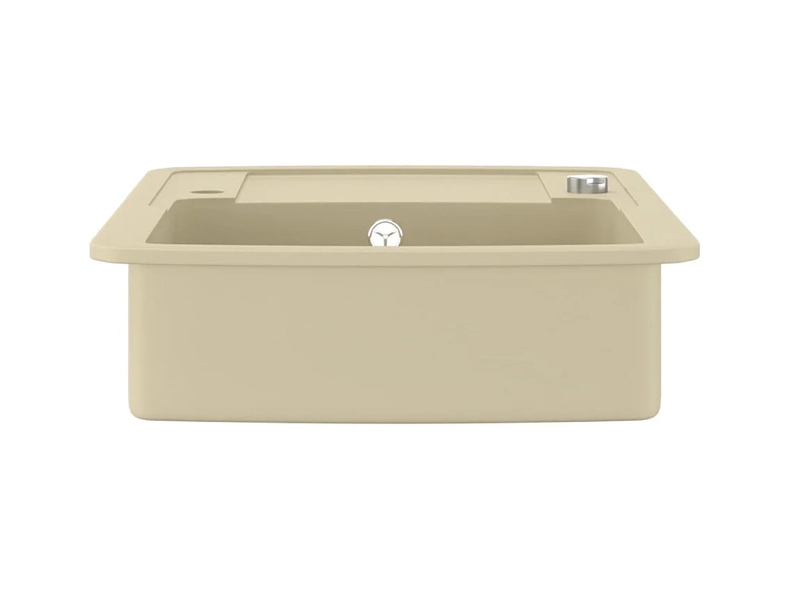 Granieten keukenspoelbak enkele spoelbak beige
