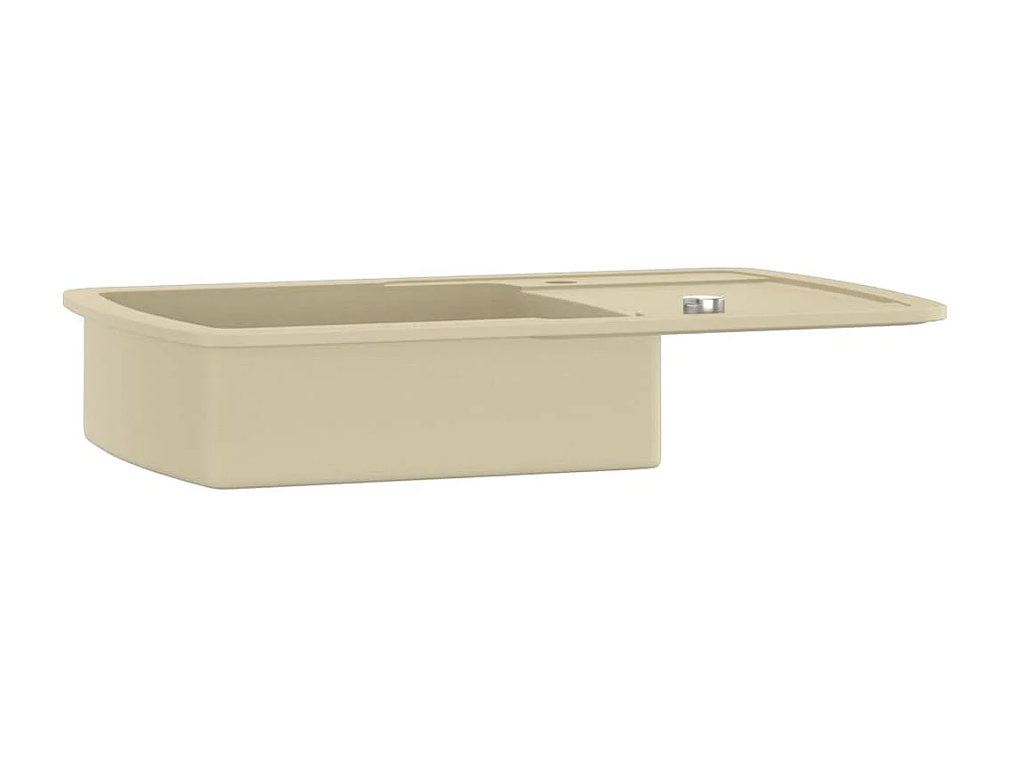 Évier de cuisine Granit Seul lavabo Beige