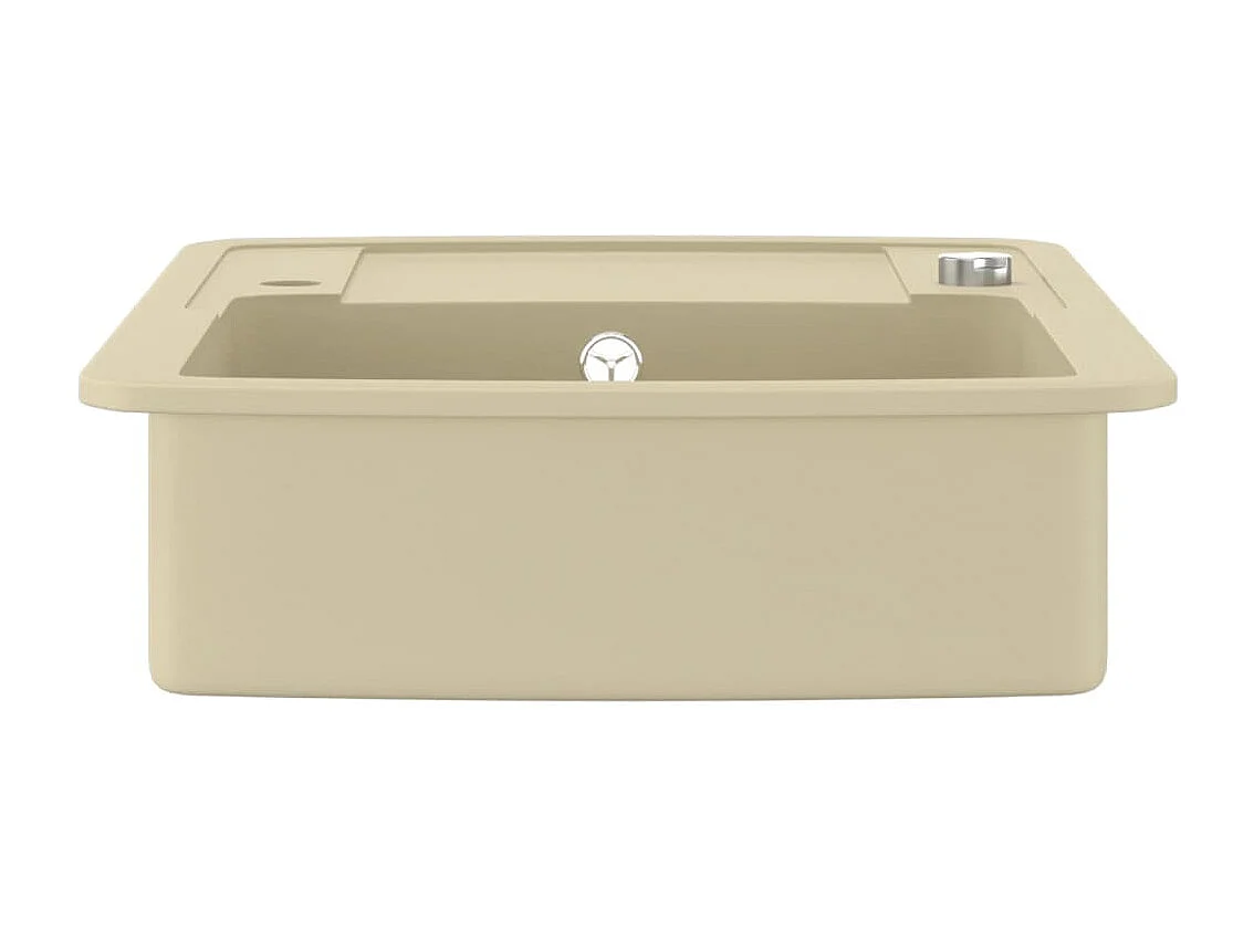 Évier de cuisine Granit Seul lavabo Beige