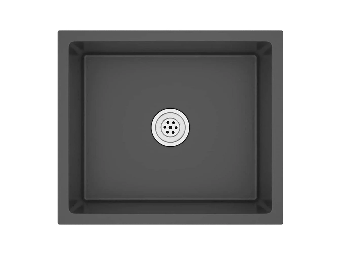 Handgefertigte schwarze Küchenspüle aus Edelstahl