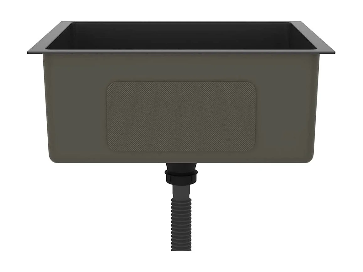 Évier de cuisine fait main Noir Acier inoxydable