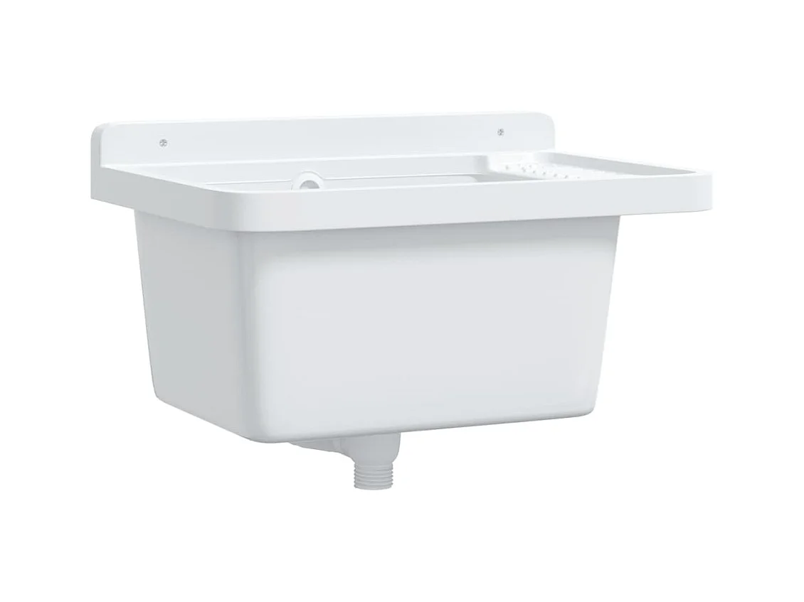 Lavabo de pared blanco 50x35x24 cm resina