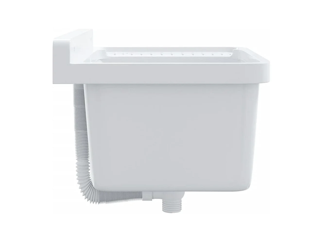 Lavabo de pared blanco 50x35x24 cm resina
