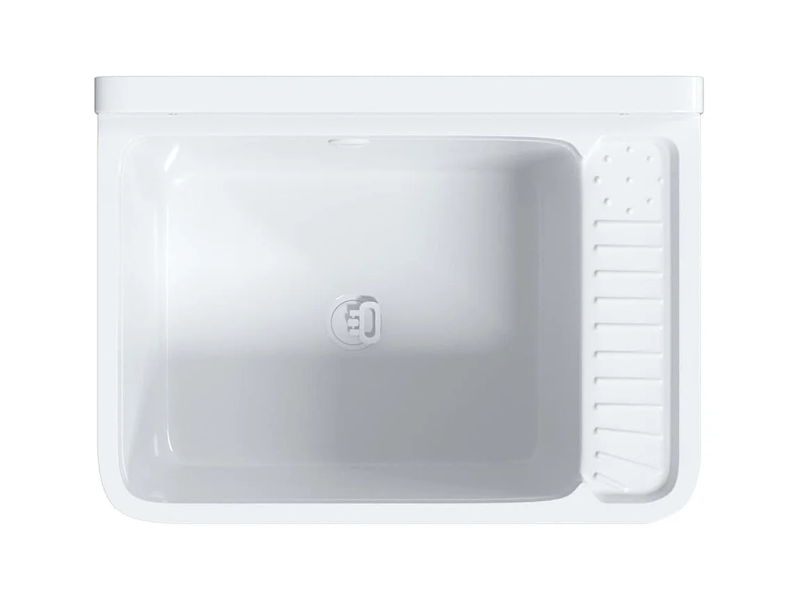 Lavabo de pared blanco 50x35x24 cm resina