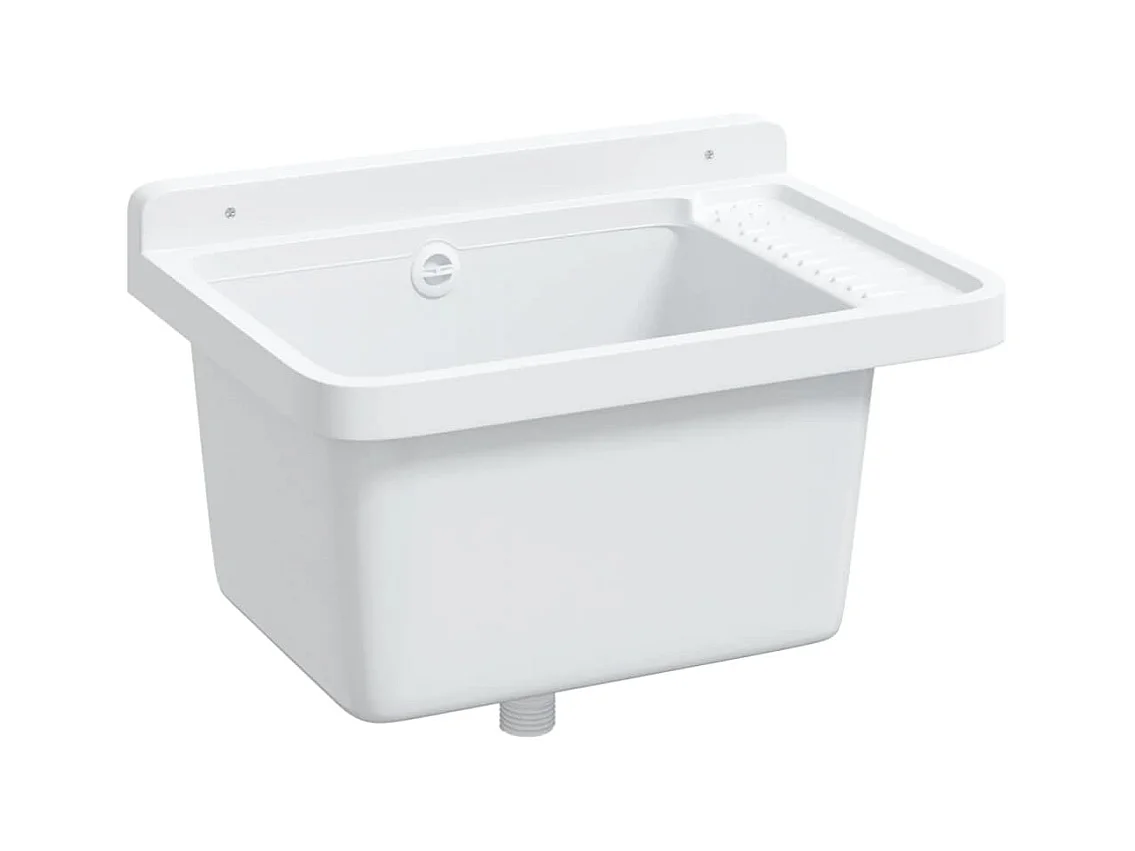 Lavabo de pared blanco 50x35x24 cm resina