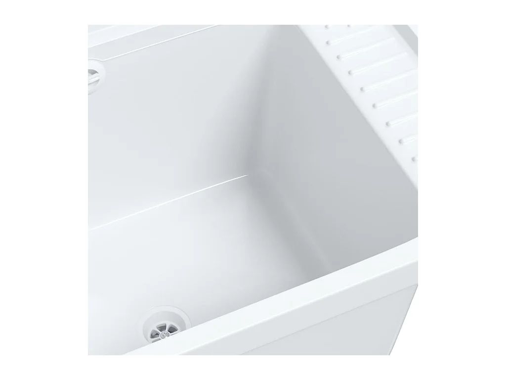 Lavabo de pared blanco 50x35x24 cm resina