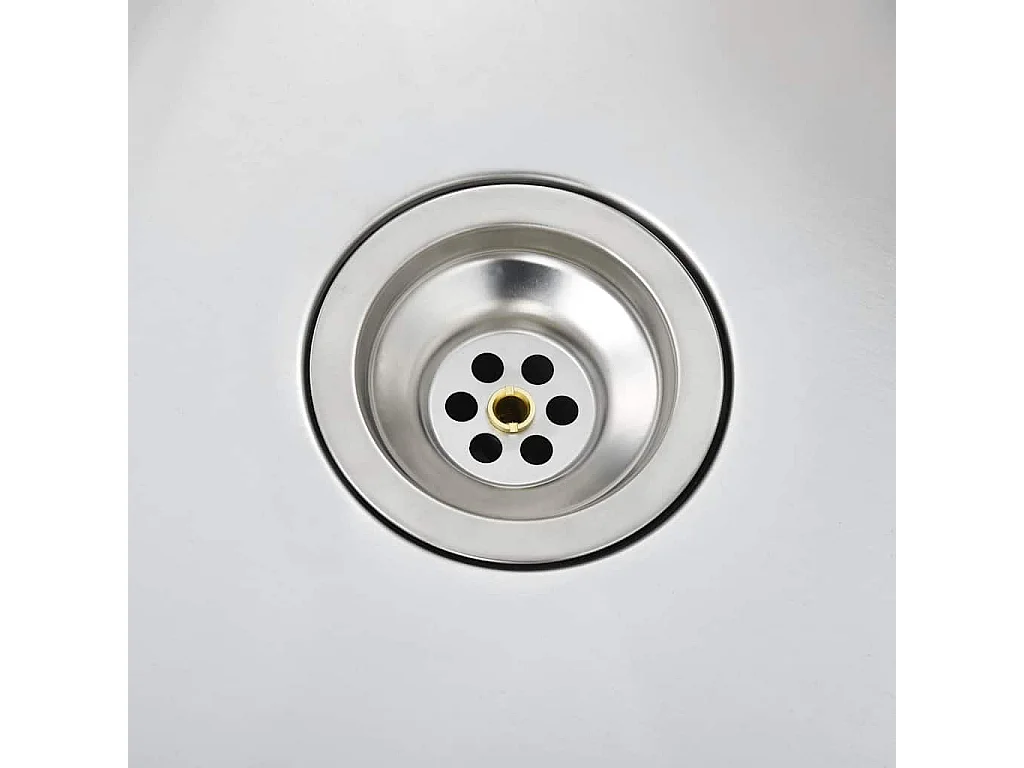 Fregadero de cocina hecho a mano de acero inoxidable