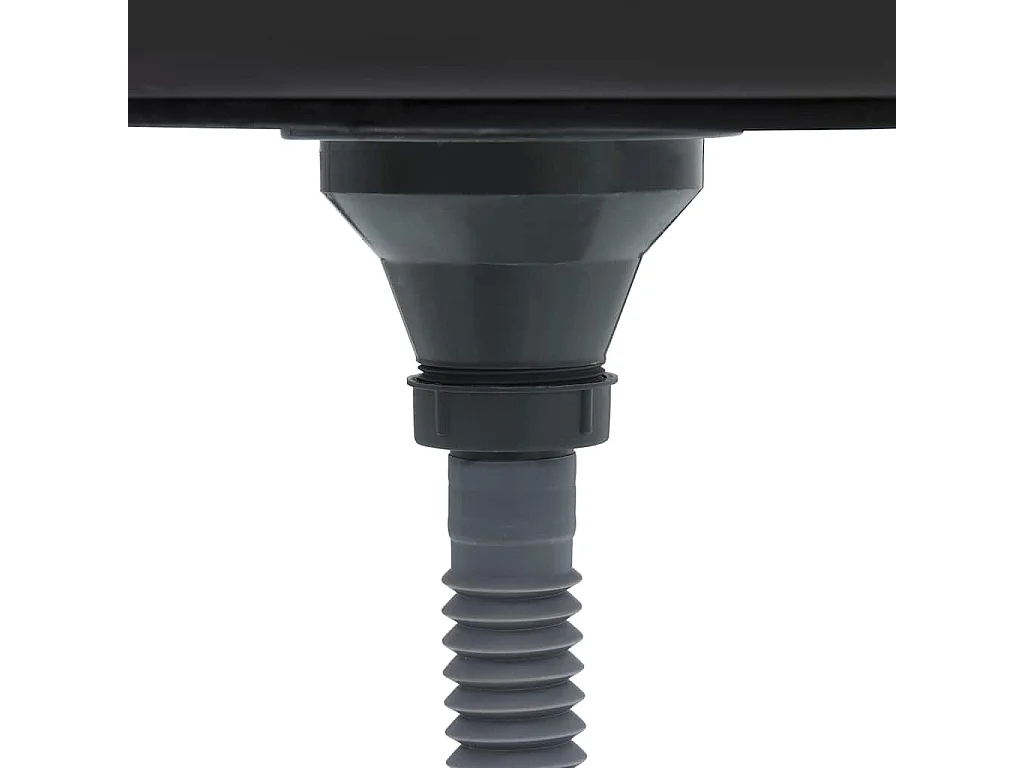 Fregadero de cocina y escurridor plateado 600x500x155 mm acero inoxidable