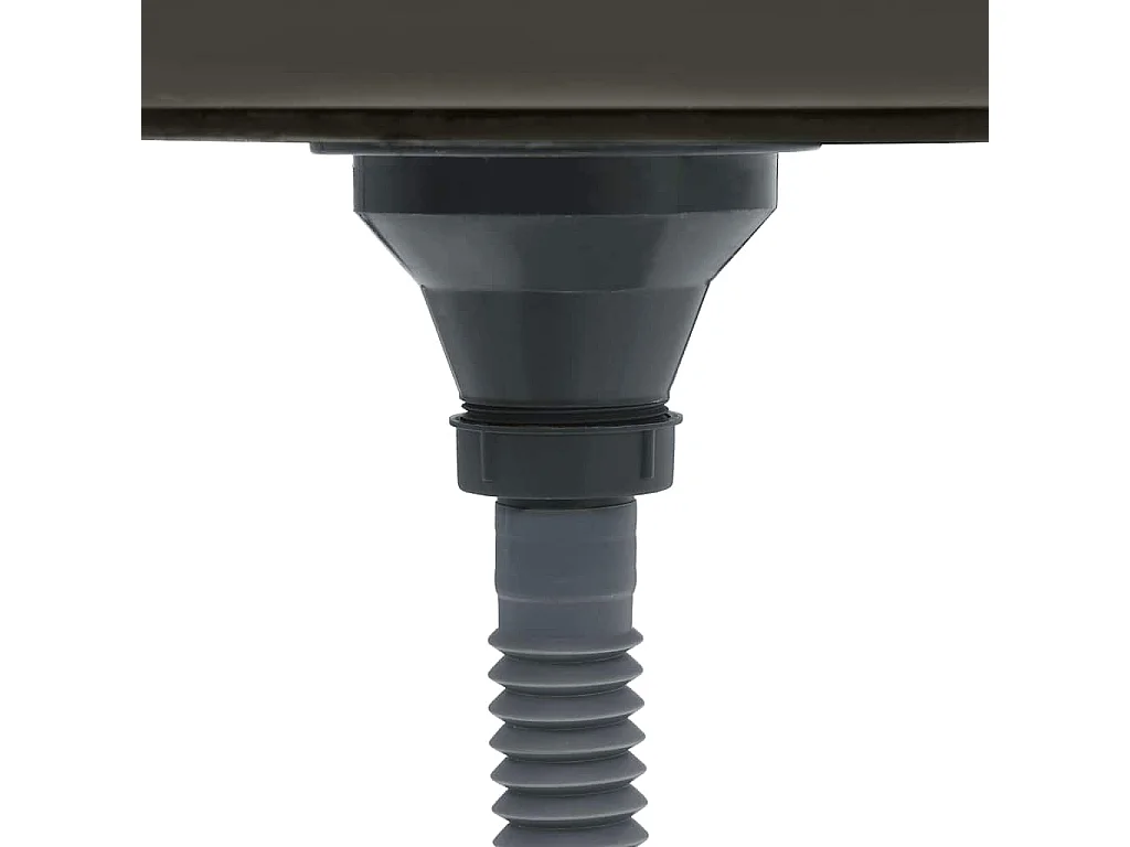 Lavello da cucina in acciaio inossidabile nero fatto a mano