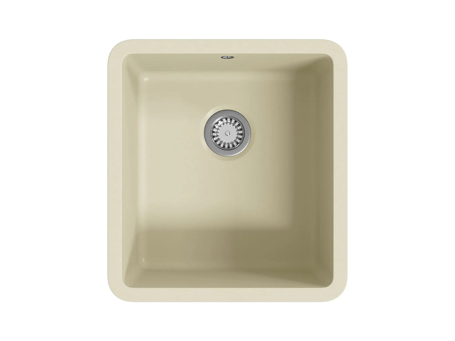 Granieten keukenspoelbak enkele spoelbak beige