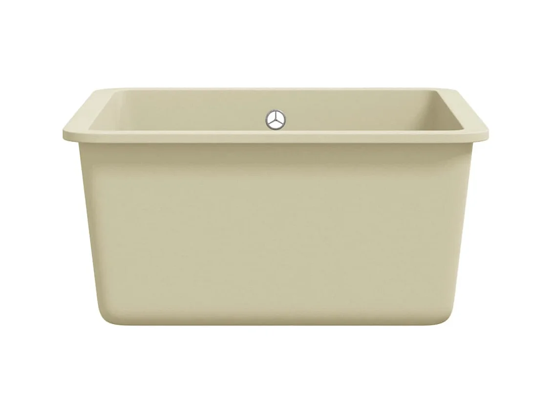 Granieten keukenspoelbak enkele spoelbak beige