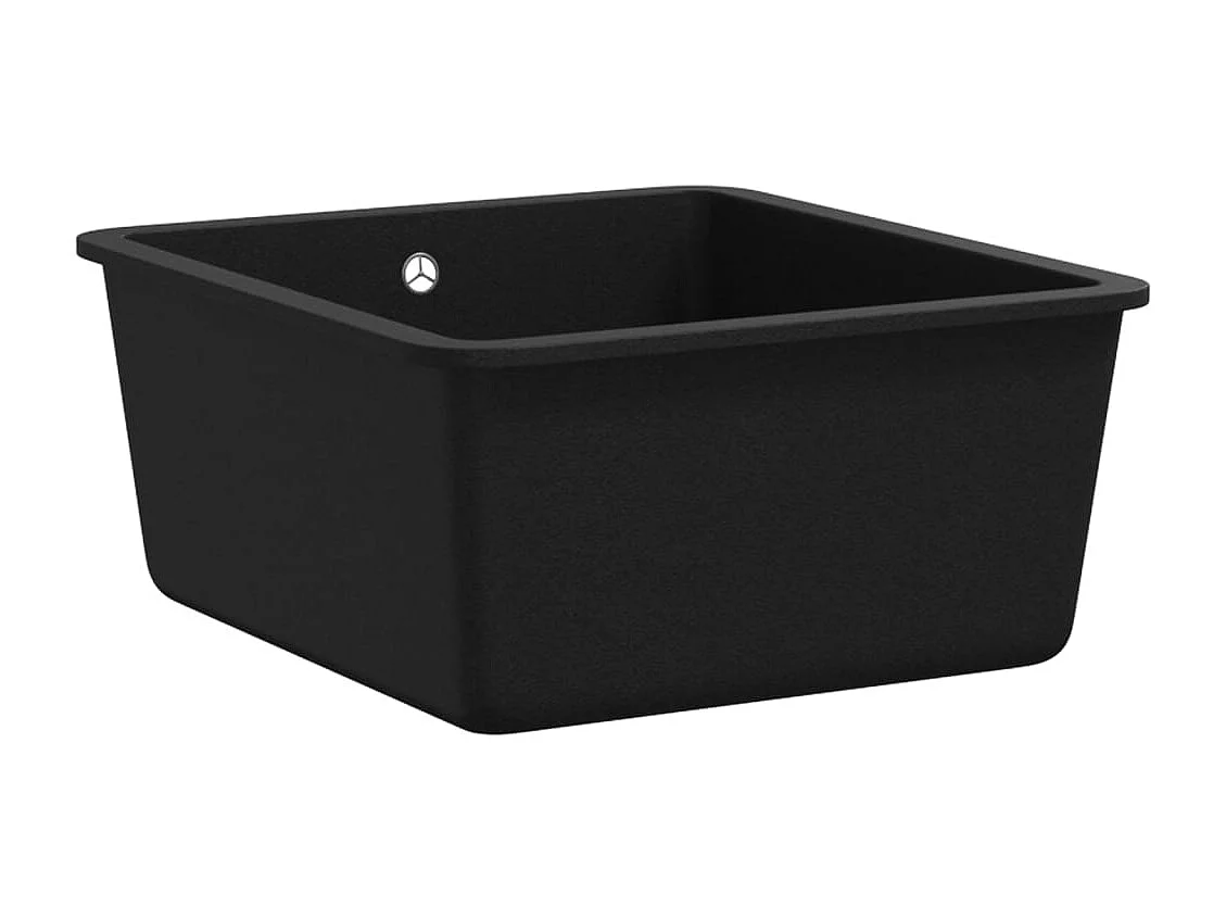 Évier de cuisine en granit Bac unique Noir