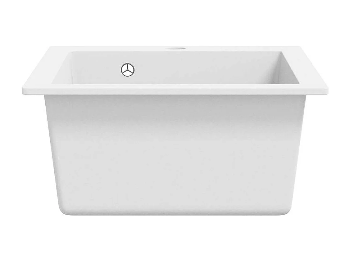 Crèmewitte granieten keukengootsteen