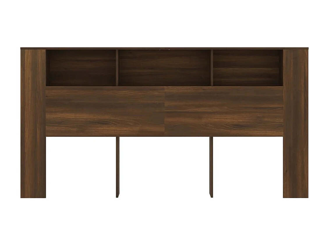 Armoire de tête de lit Chêne marron 200x18,5x104,5 cm