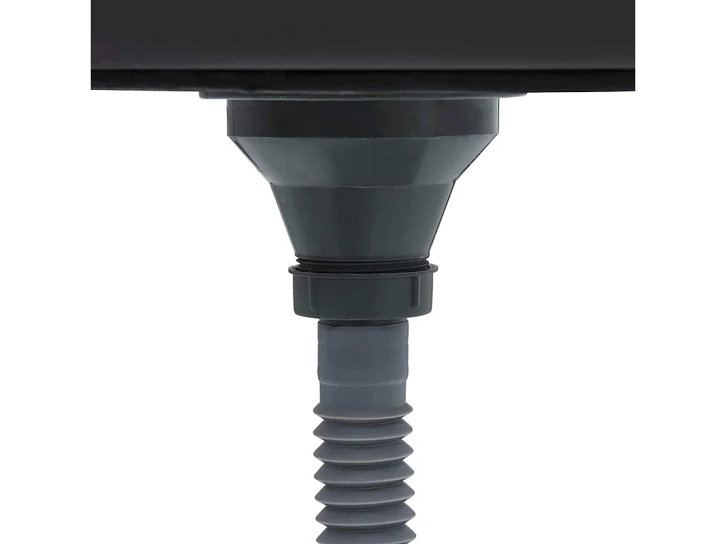 Keukenspoelbak met zeef en sifon RVS