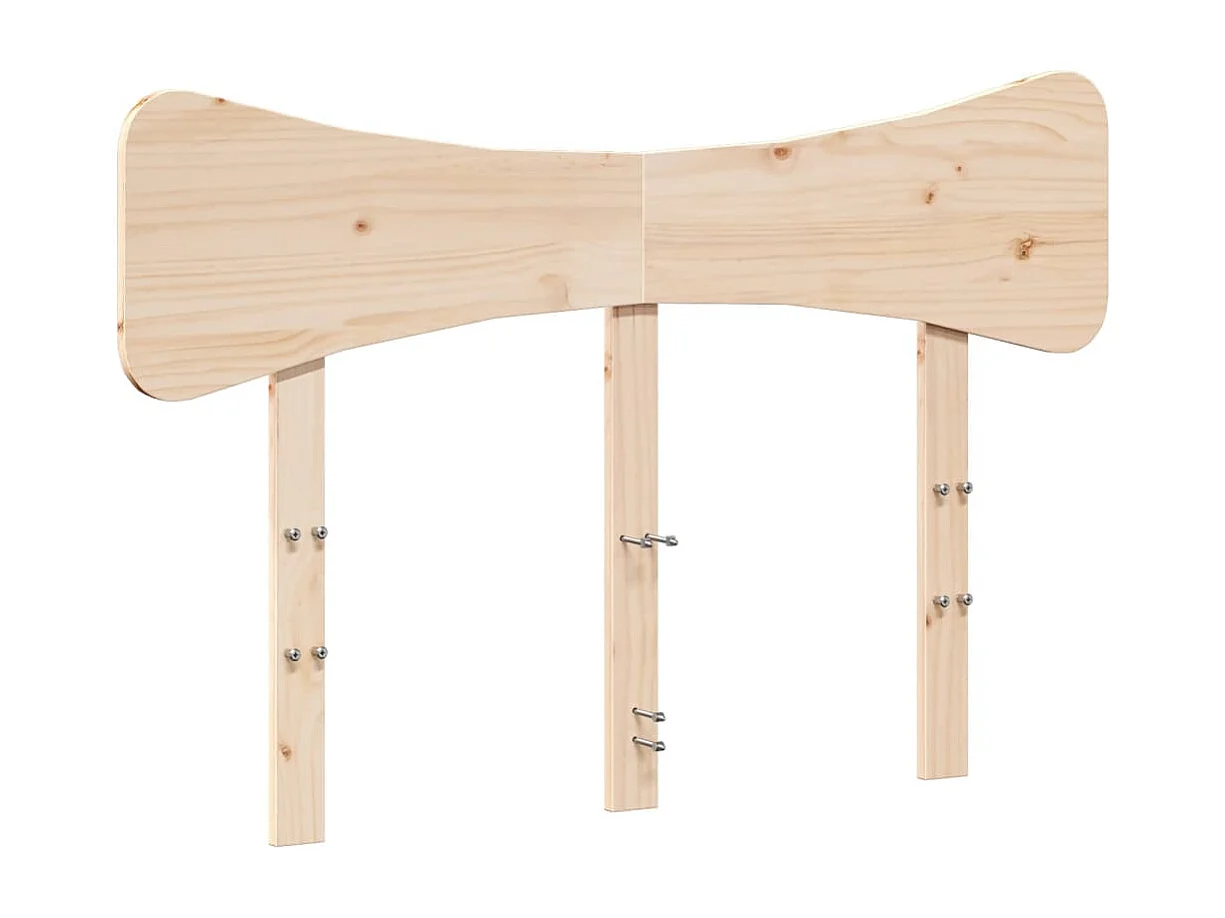 Testiera in legno massello di pino da 135 cm