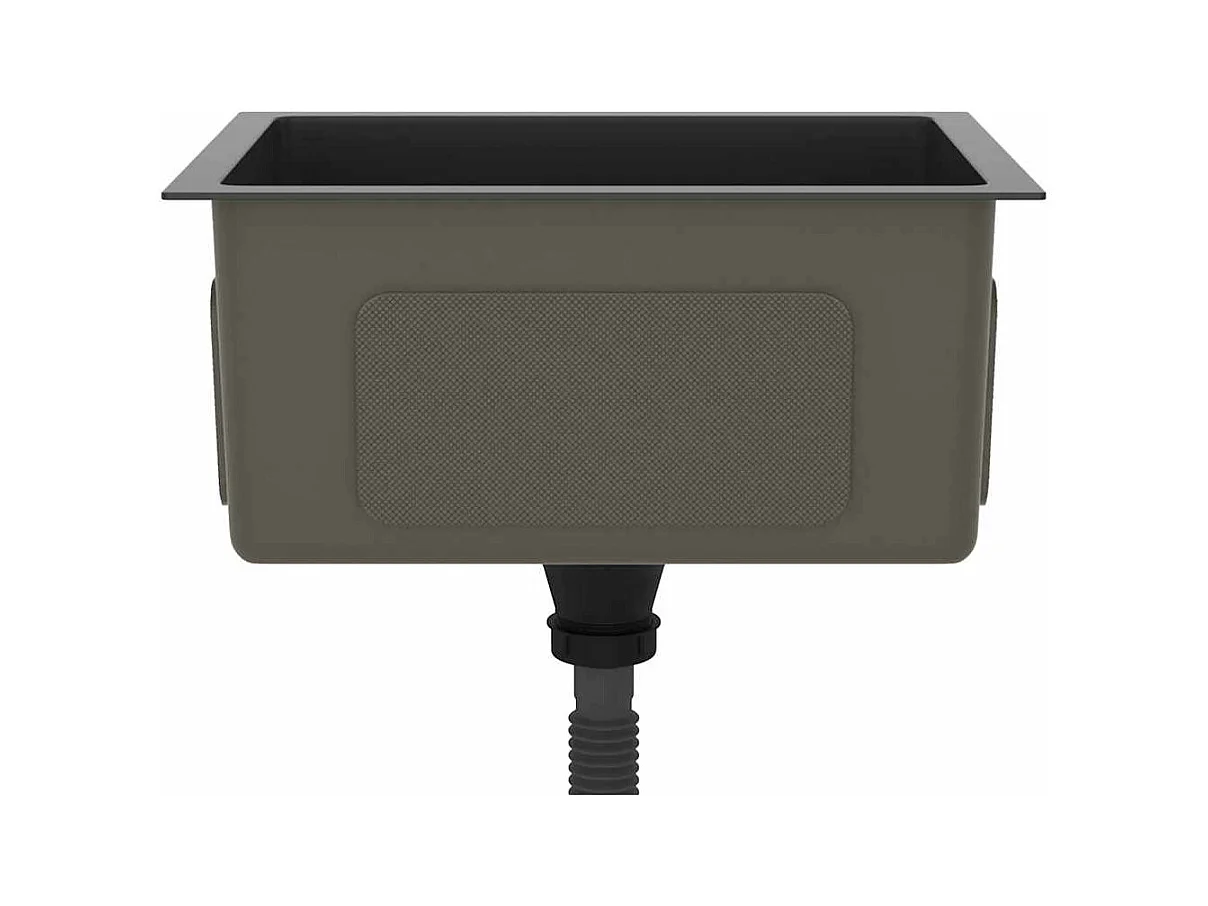 Handgefertigte schwarze Küchenspüle aus Edelstahl