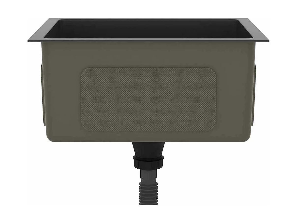 Évier de cuisine fait main Noir Acier inoxydable