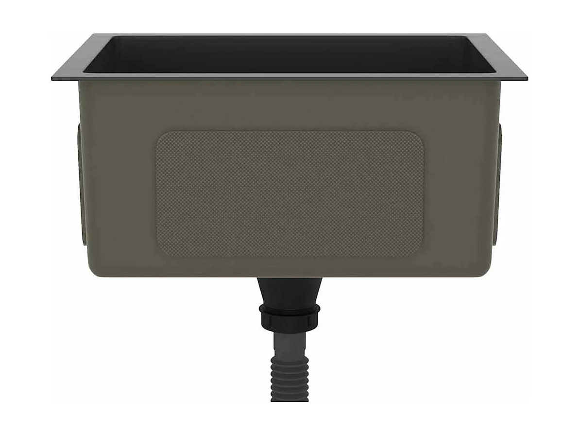 Évier de cuisine fait main Noir Acier inoxydable